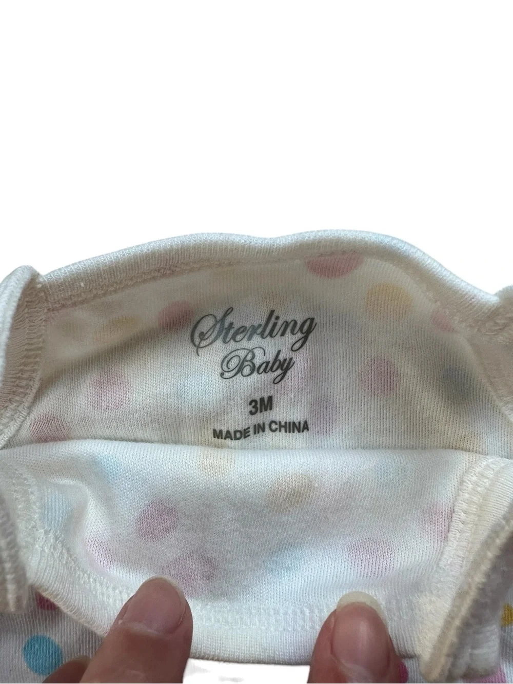 Sleeveless summer onesie bodysuit lot Sterling Baby & Carter’s size 3M (0-3 mo)